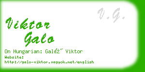 viktor galo business card